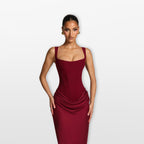 Women’s Bodycon Maxi Dress Lace Up