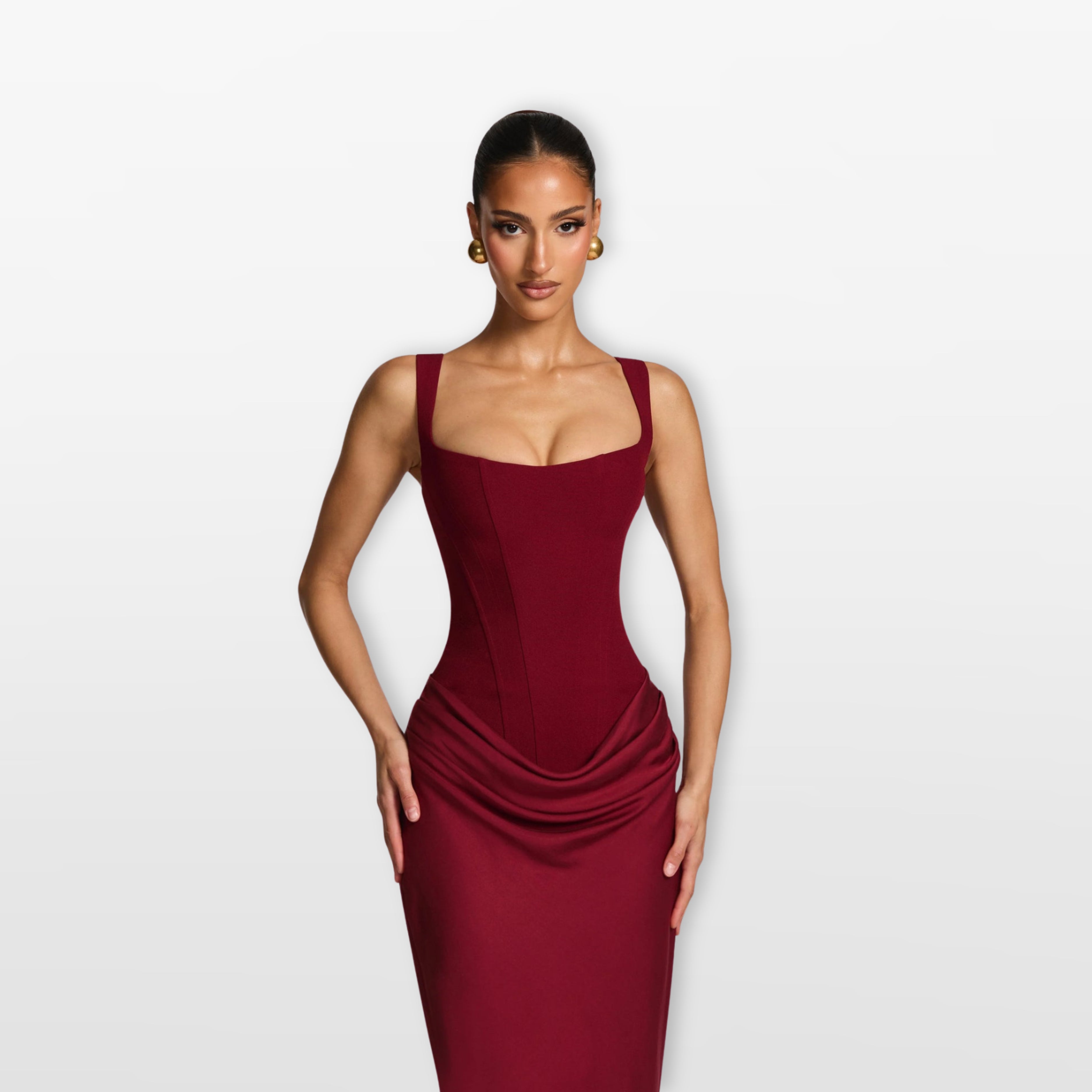 Women’s Bodycon Maxi Dress Lace Up
