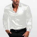 Men’s Satin Dress Shirt Slim Fit