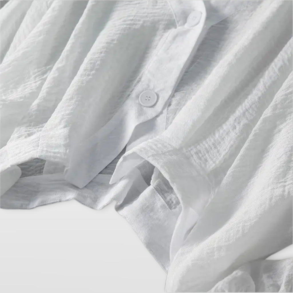 Women’s Linen Button Blouse Oversized Fit