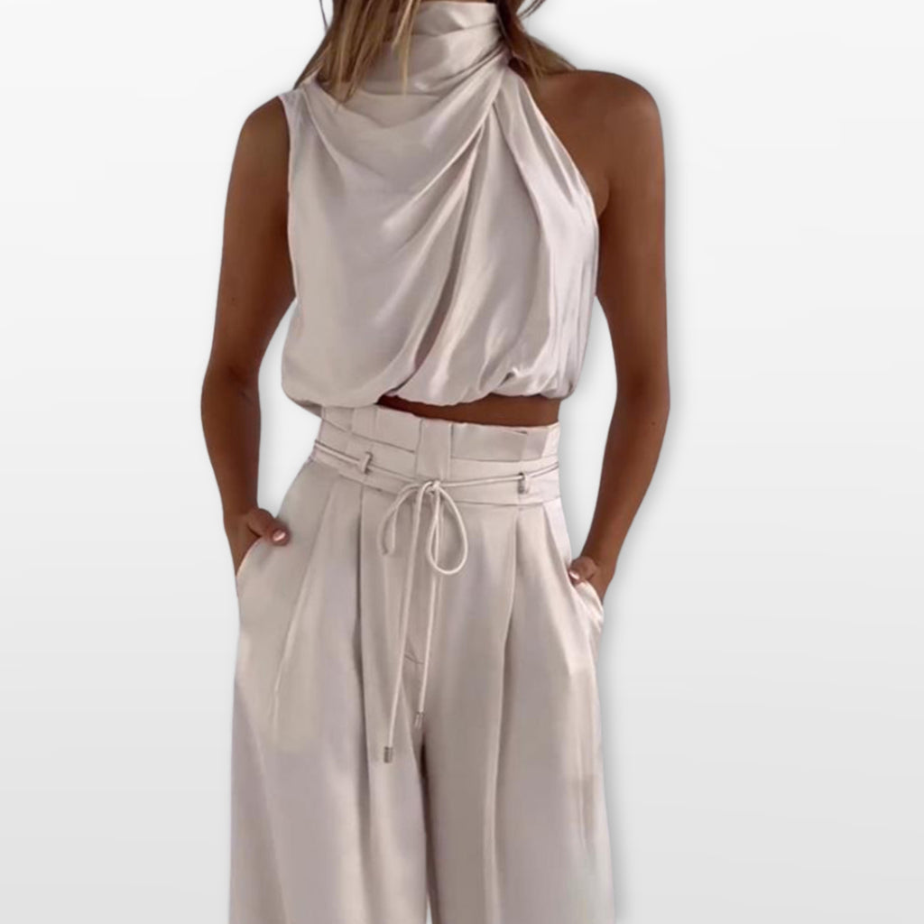 Women’s Elegant Wide Leg Pants Set