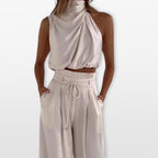 Women’s Elegant Wide Leg Pants Set