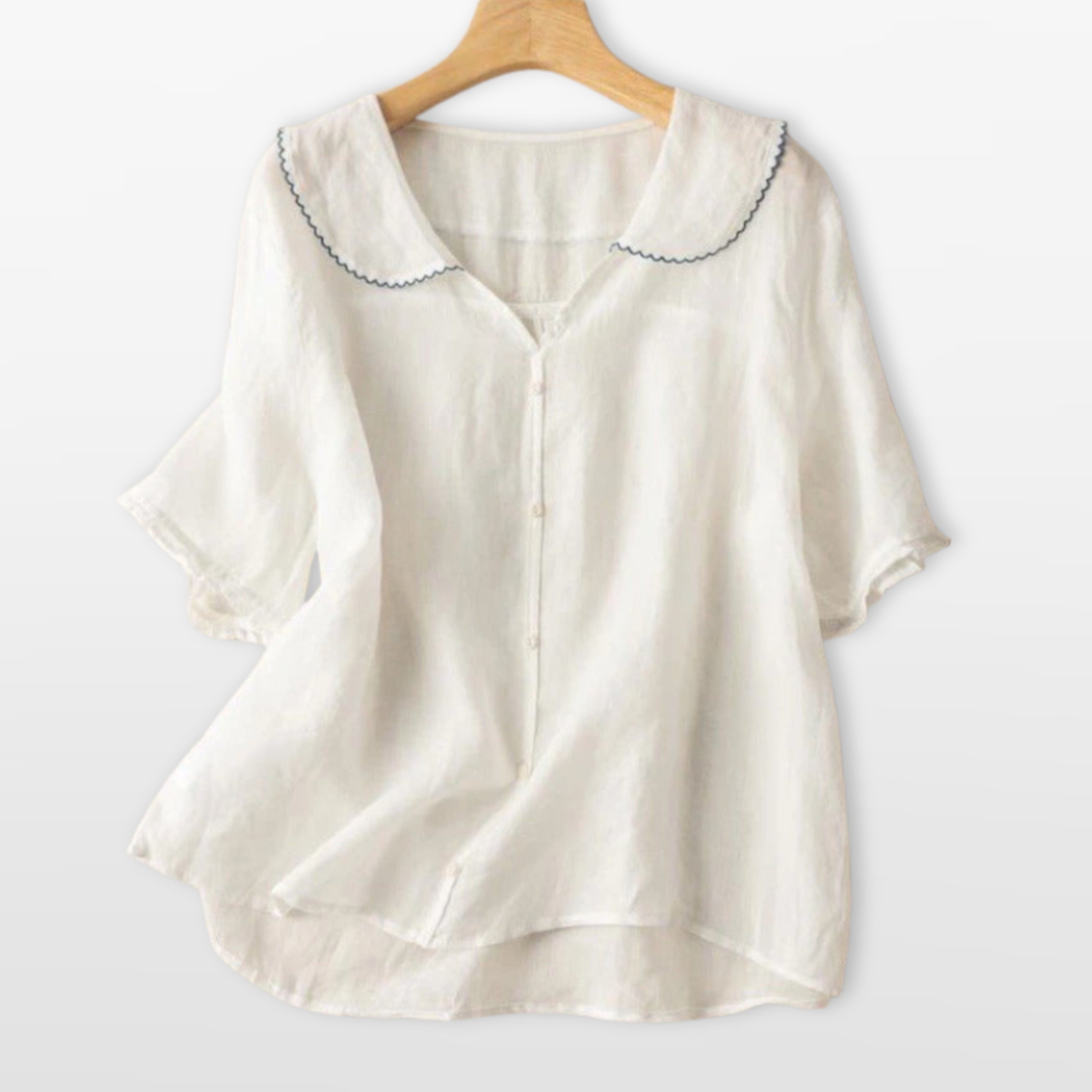 Women’s Button Front Blouse Relaxed Fit