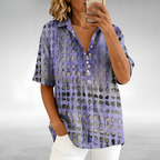 Women’s Printed Short Sleeve Blouse