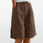 Women’s Wide Leg Shorts Elastic Waist