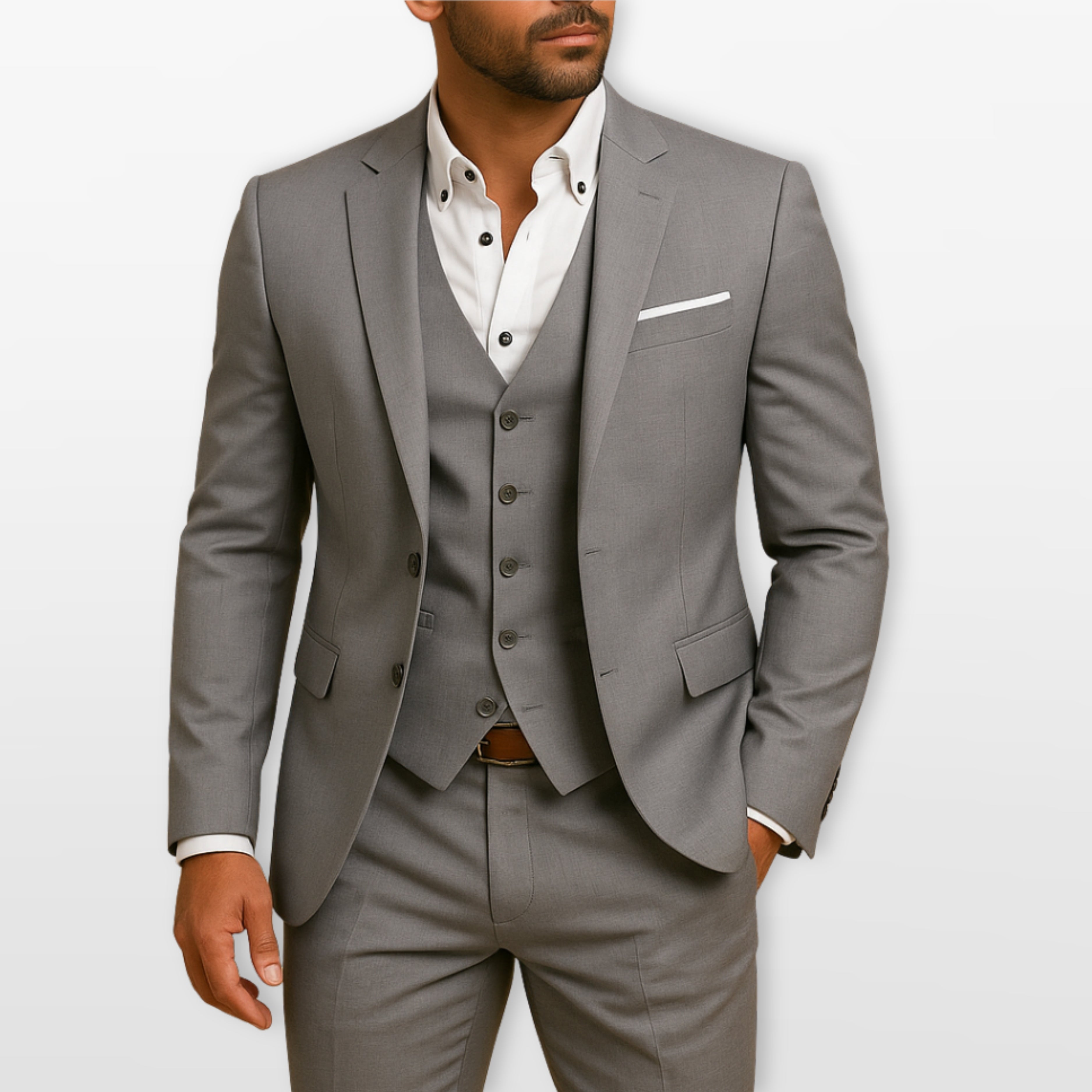 Men’s Three Piece Suit Slim Fit Modern Formal