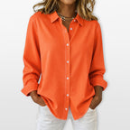 Women Relaxed Button Up Shirt
