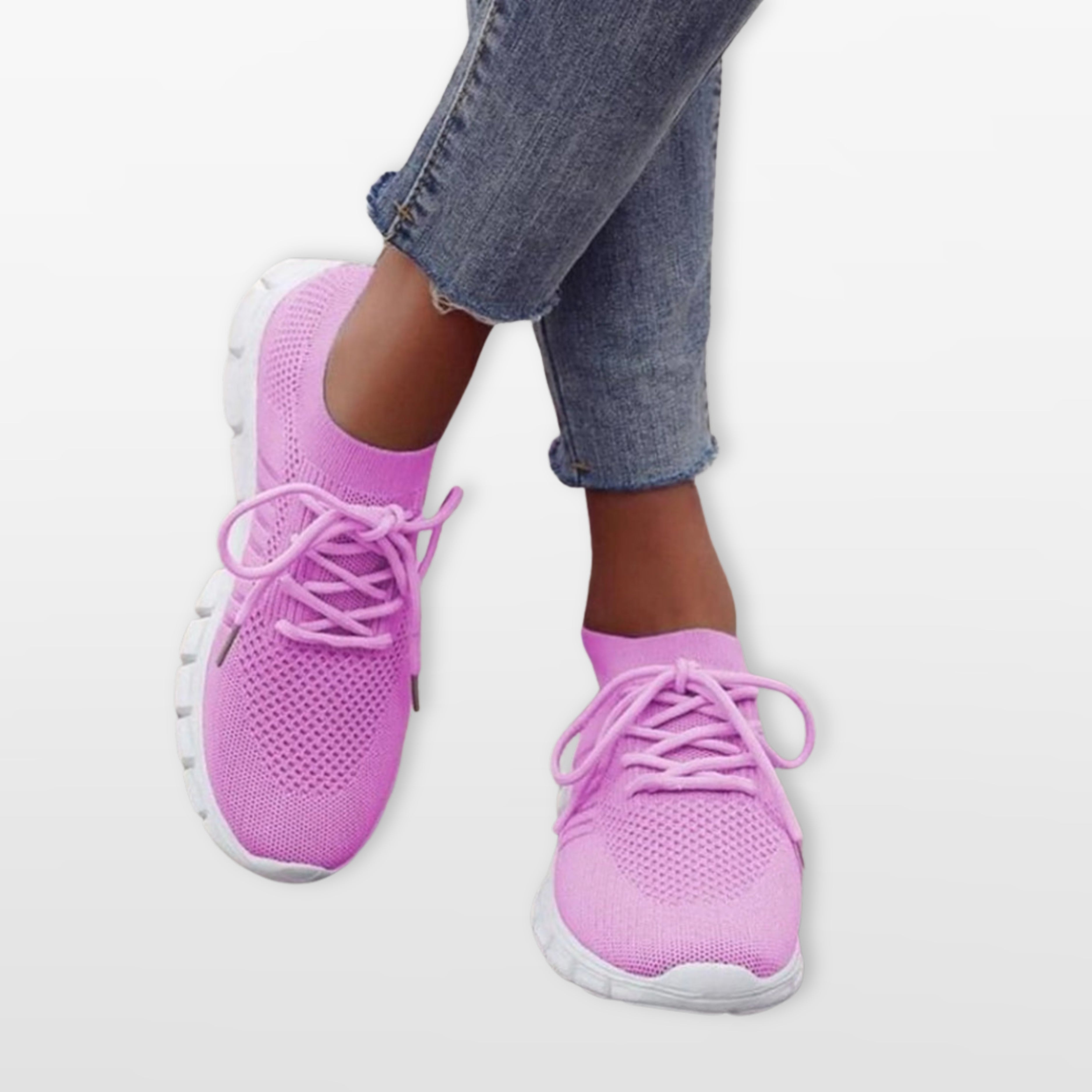 Women’s Knit Sneakers Breathable Mesh Shoes