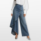 Women’s High Waisted Wide Leg Denim Pants