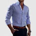Men's Long Sleeve Striped Shirt