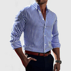 Men's Long Sleeve Striped Shirt