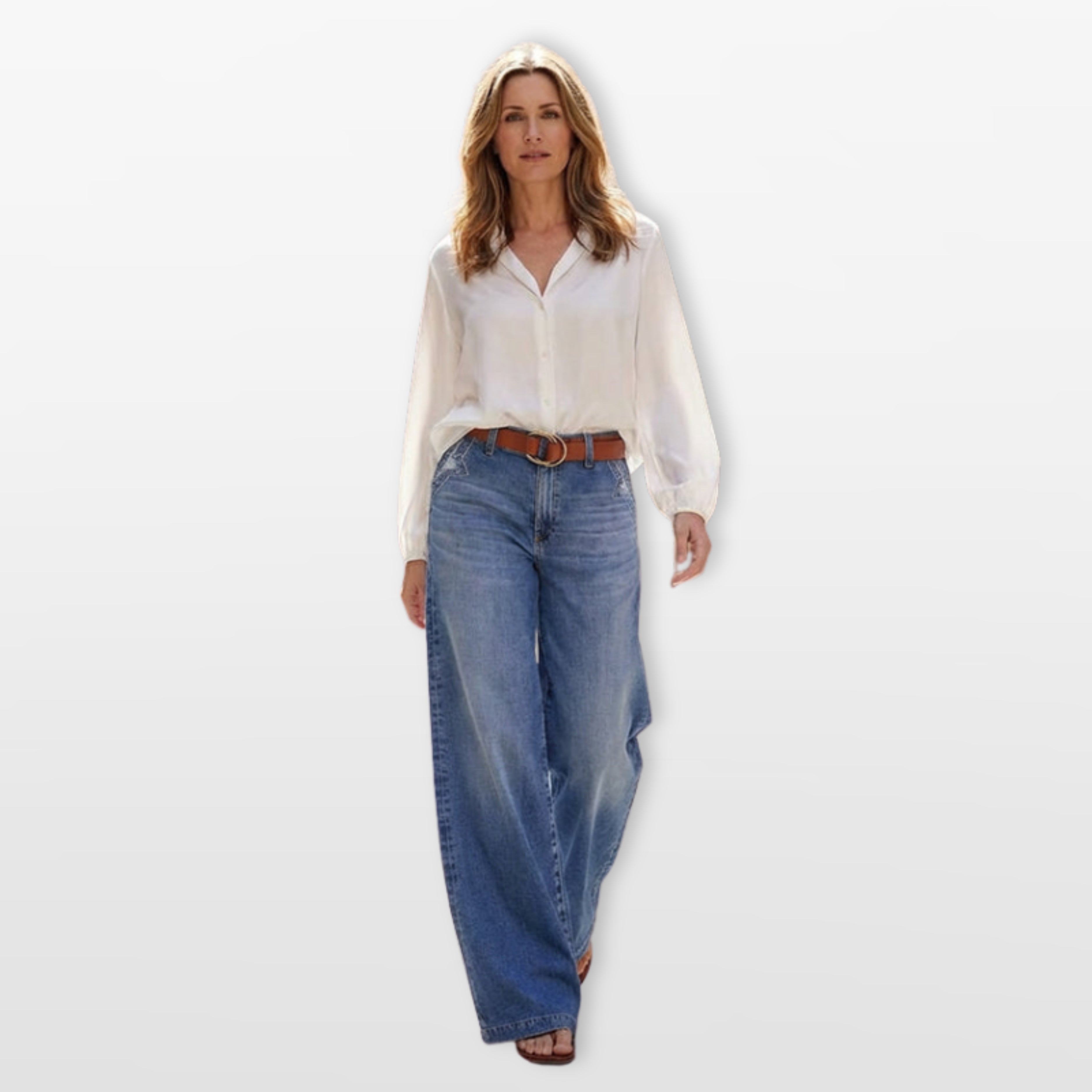 Women’s High Waisted Wide Leg Jeans