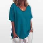 Women Loose Fit Casual T Shirt