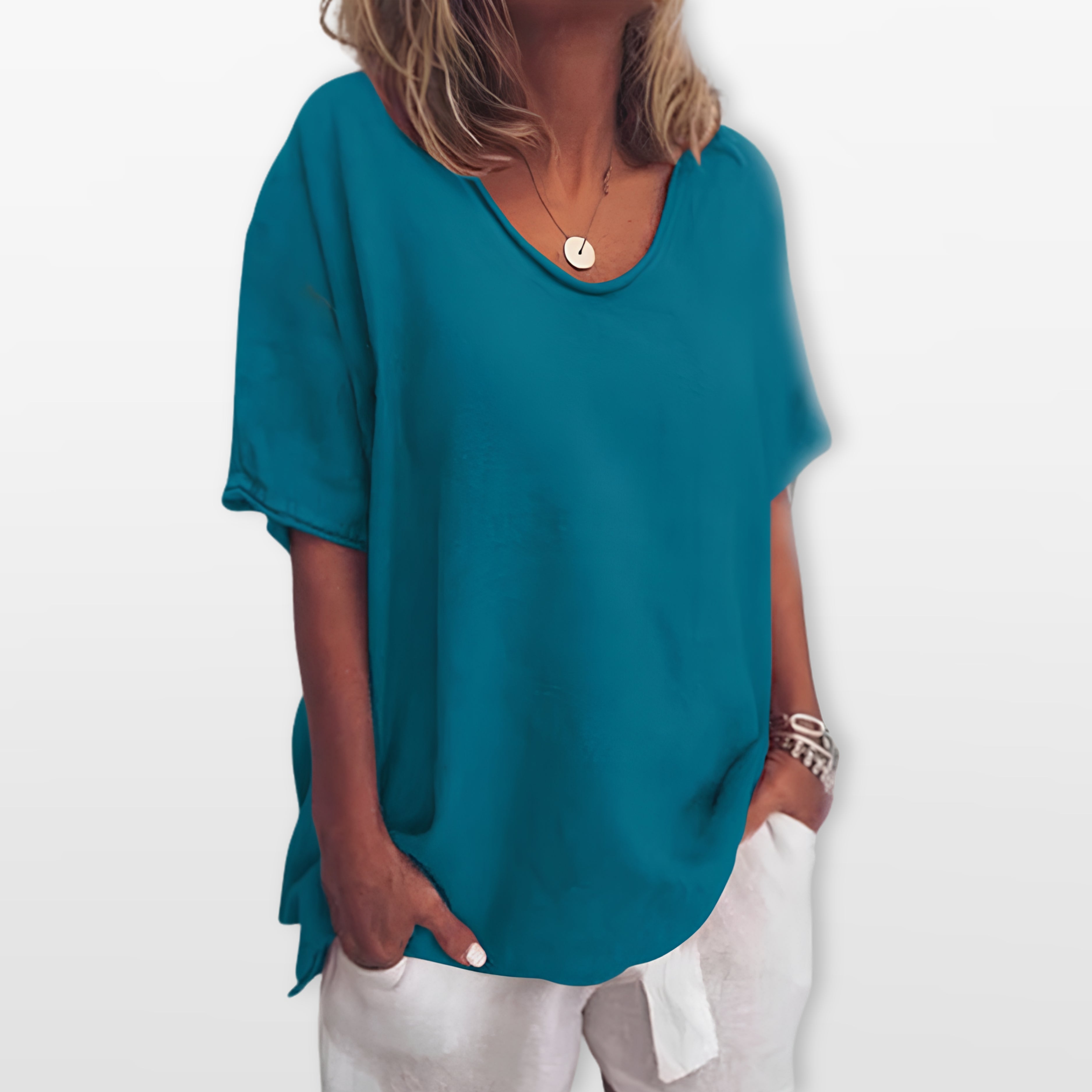 Women Loose Fit Casual T Shirt