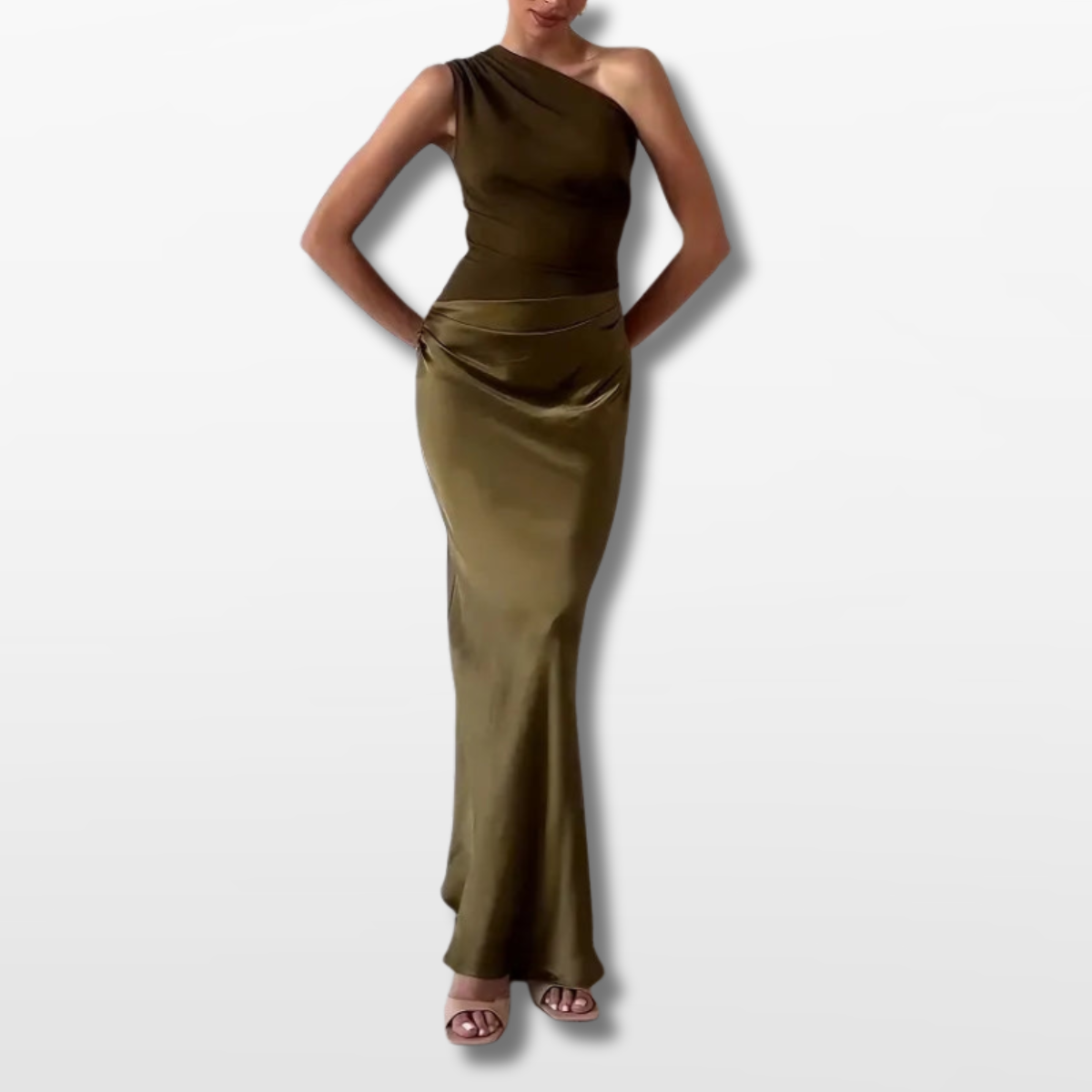 Women One Shoulder Elegant Evening Dress