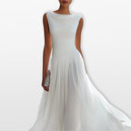 Women’s Elegant Pleated Midi Dress