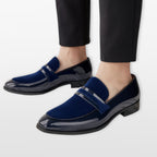 Men’s Velvet Patent Loafers