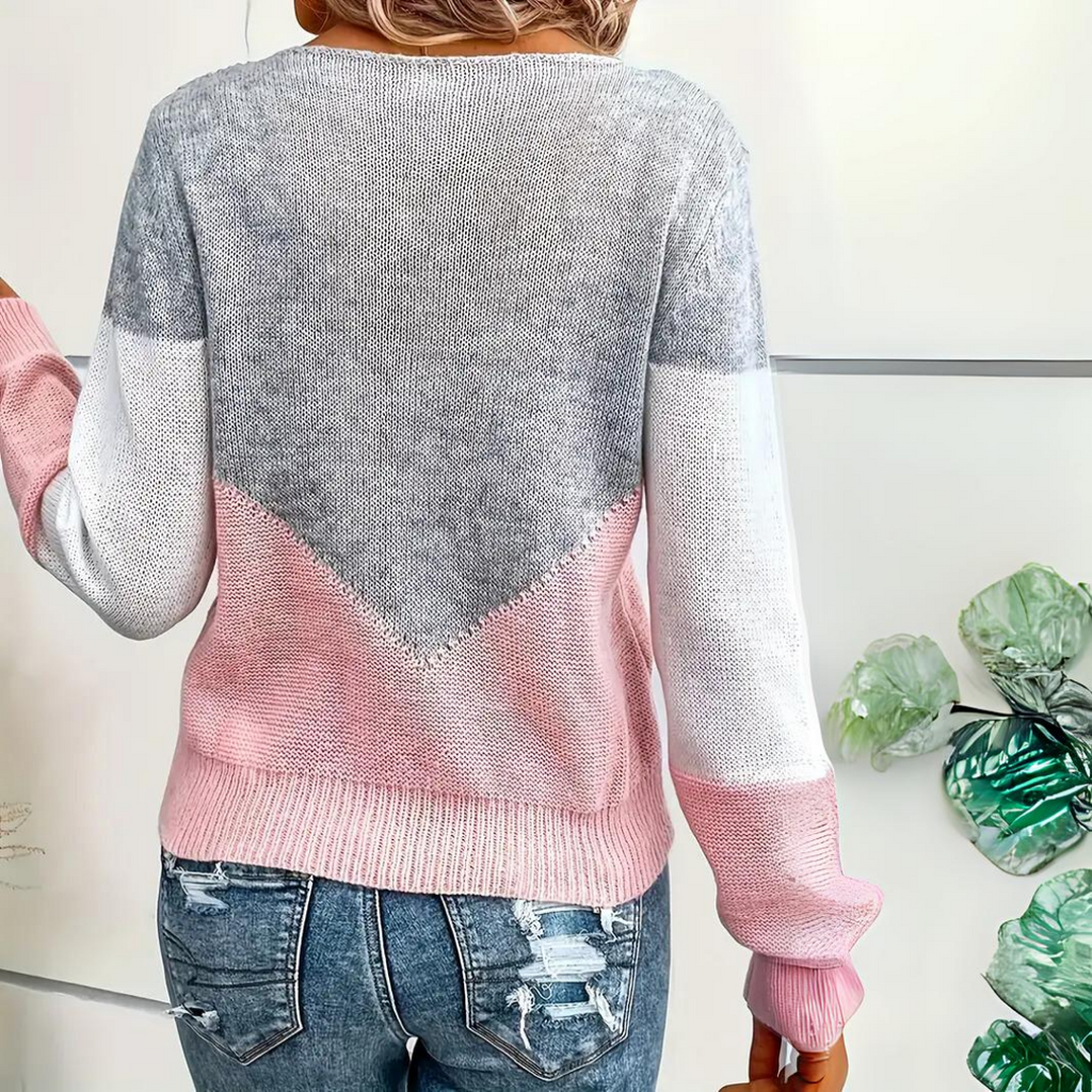 Women’s Open-Knit Crew-Neck Sweater