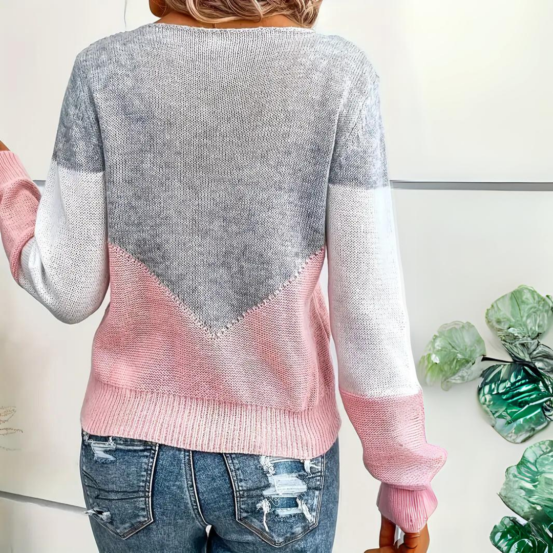 Women’s Open-Knit Crew-Neck Sweater
