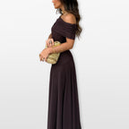 Women’s Off Shoulder Maxi Dress Mesh Elegant