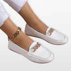 Women Orthopedic Chain Detail Loafers