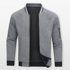 Men’s Bomber Jacket Textured Zip Layer