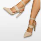 Women Orthopedic Strappy Heels Pointed Pumps