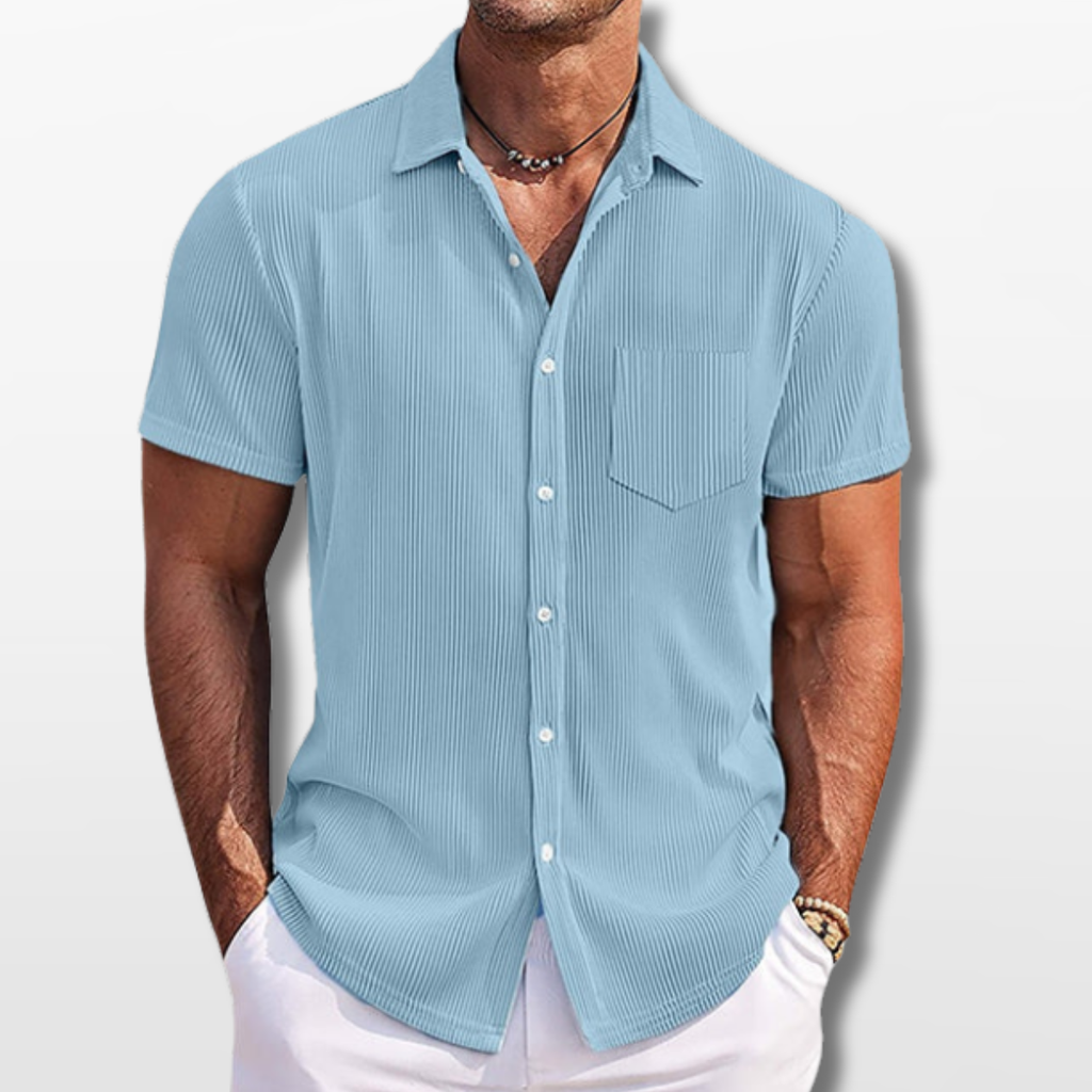 Men’s Textured Short Sleeve Shirt