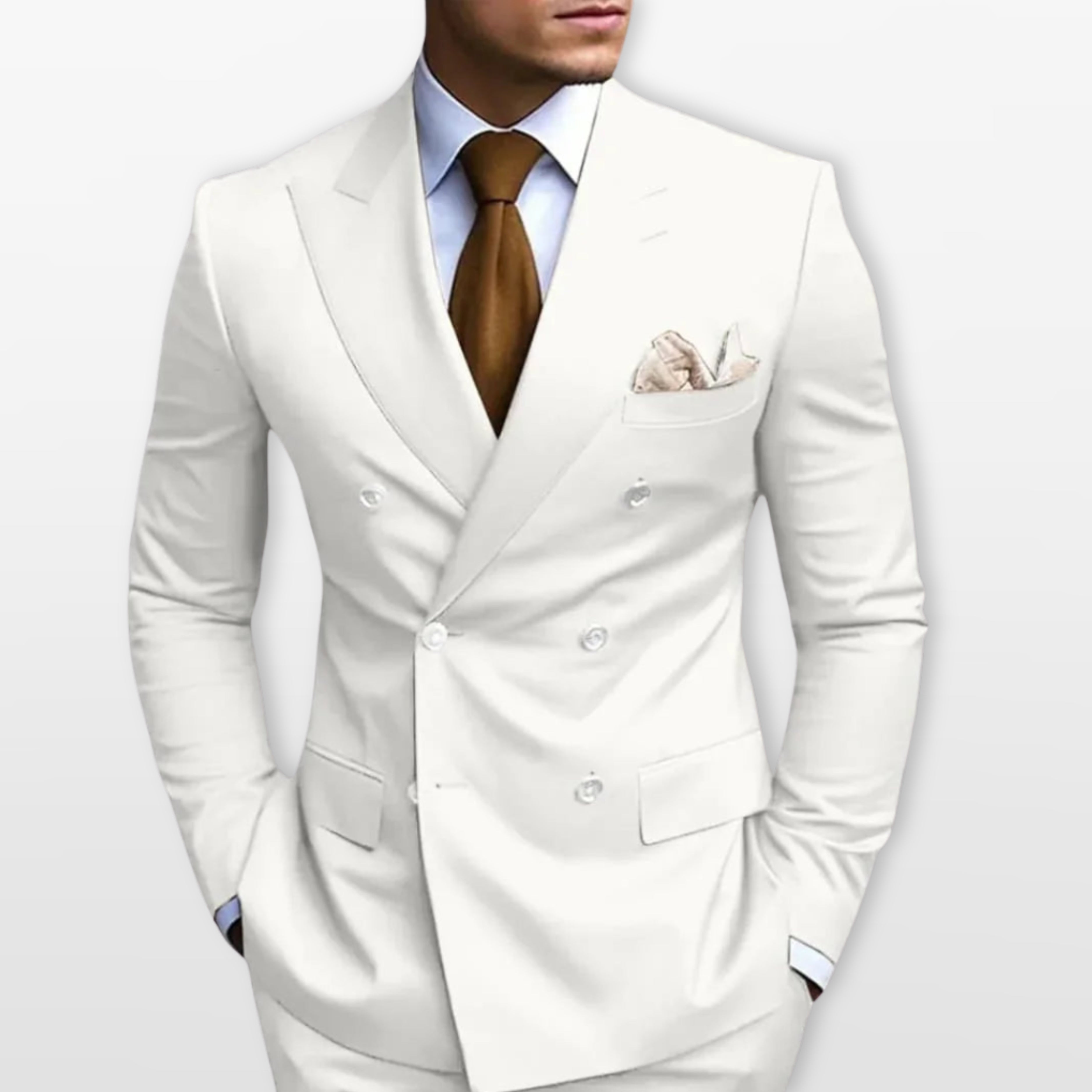 Men’s Double Breasted Suit Slim Fit Tailored