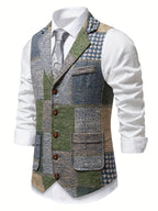 Men’s Formal Patchwork Vest