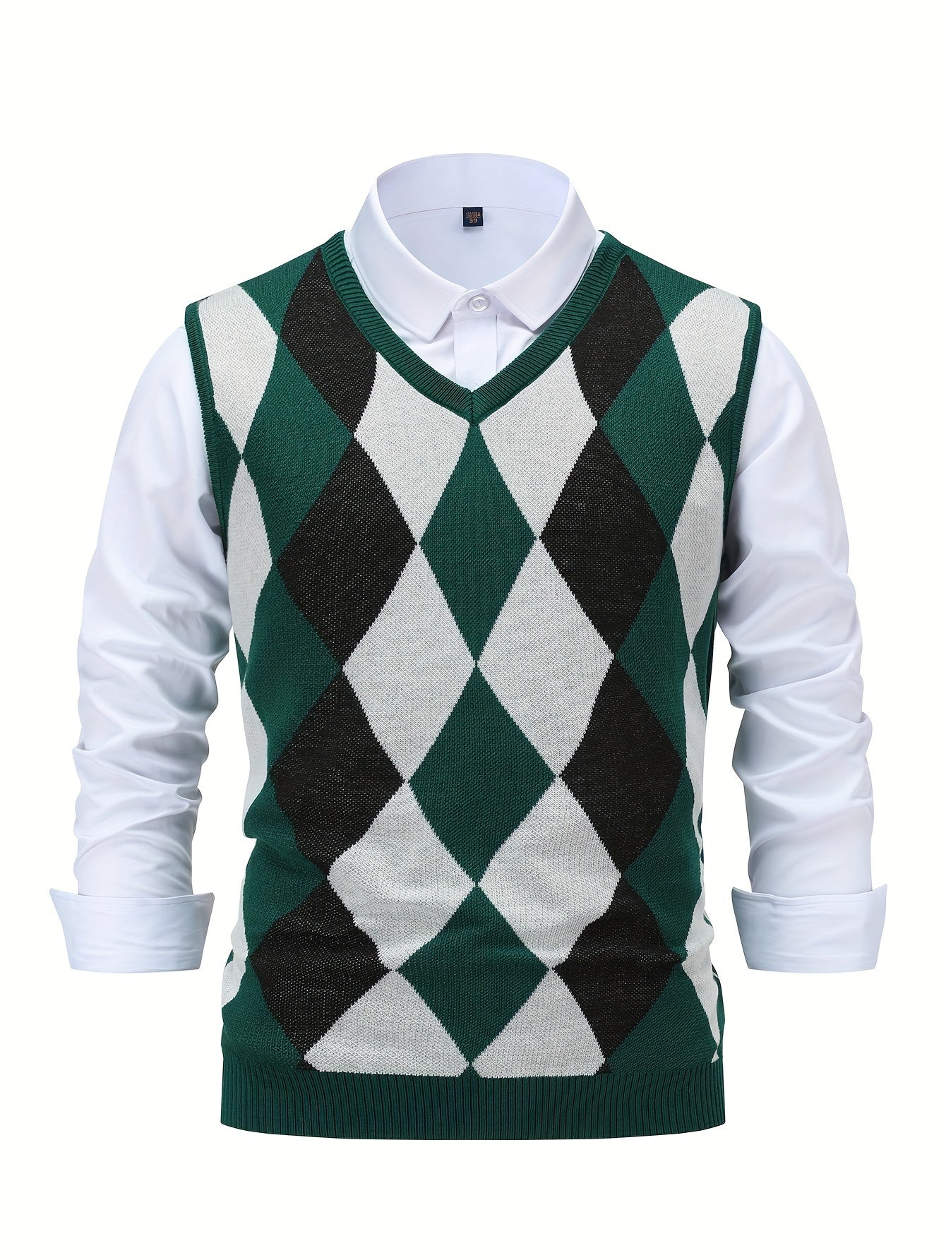 Men’s Stylish Argyle Sweater Vest
