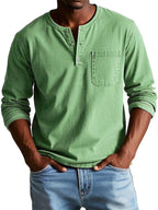 Men's Long-Sleeve Henley Shirt