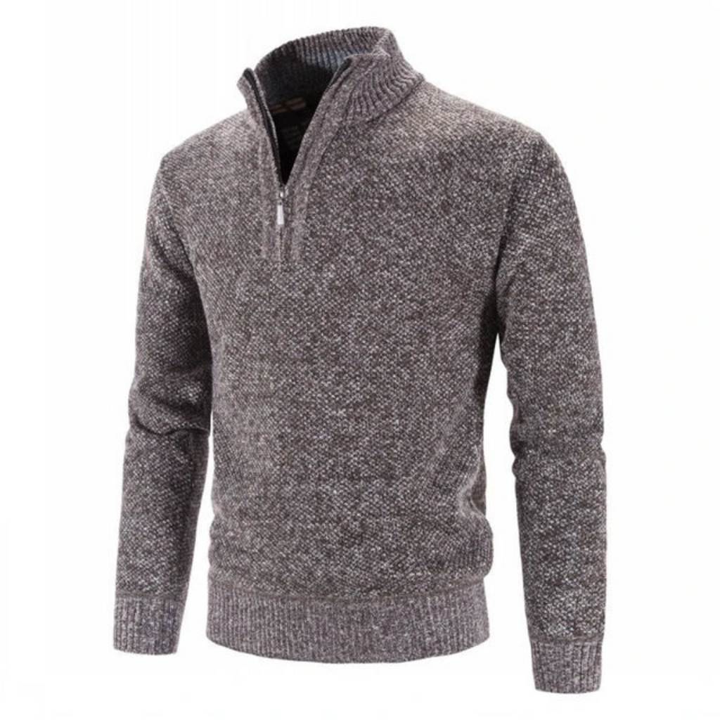 Men’s Textured Quarter-Zip Sweater
