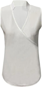 Women's Sleeveless Wrap Blouse