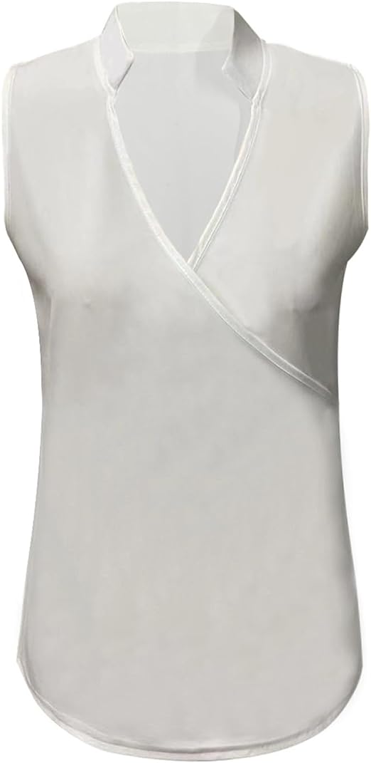 Women's Sleeveless Wrap Blouse