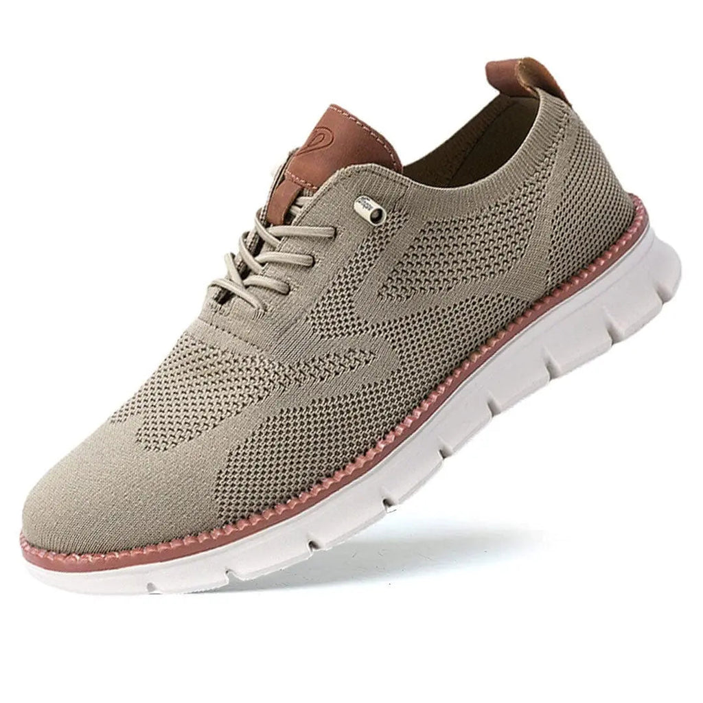 Men's Lace-Up Sneakers With Segmented Sole
