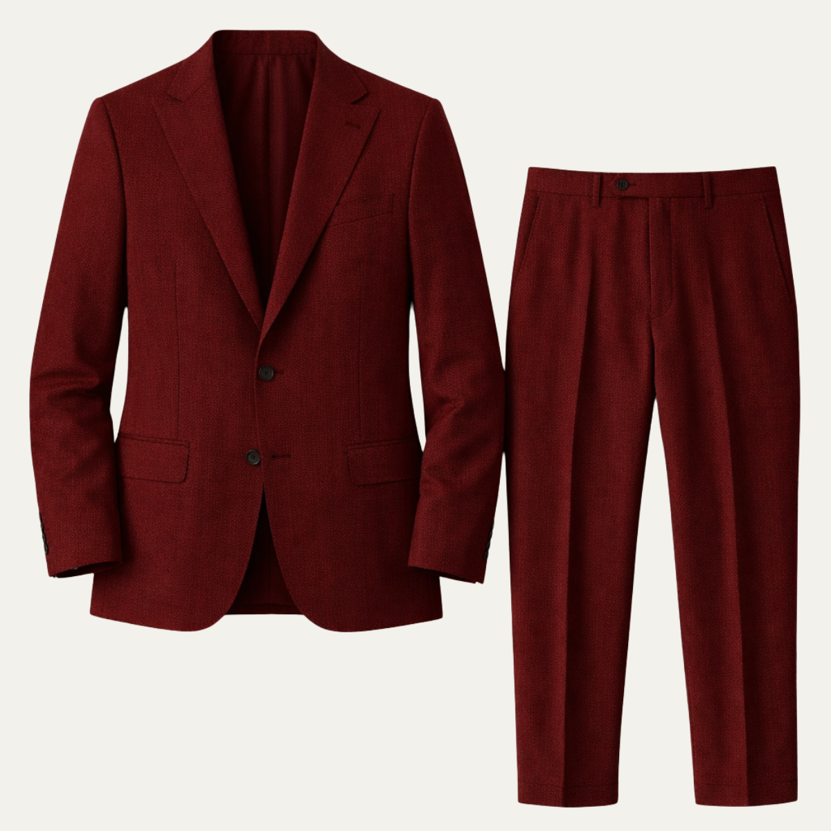Men’s Two-Piece Suit with Tailored Blazer