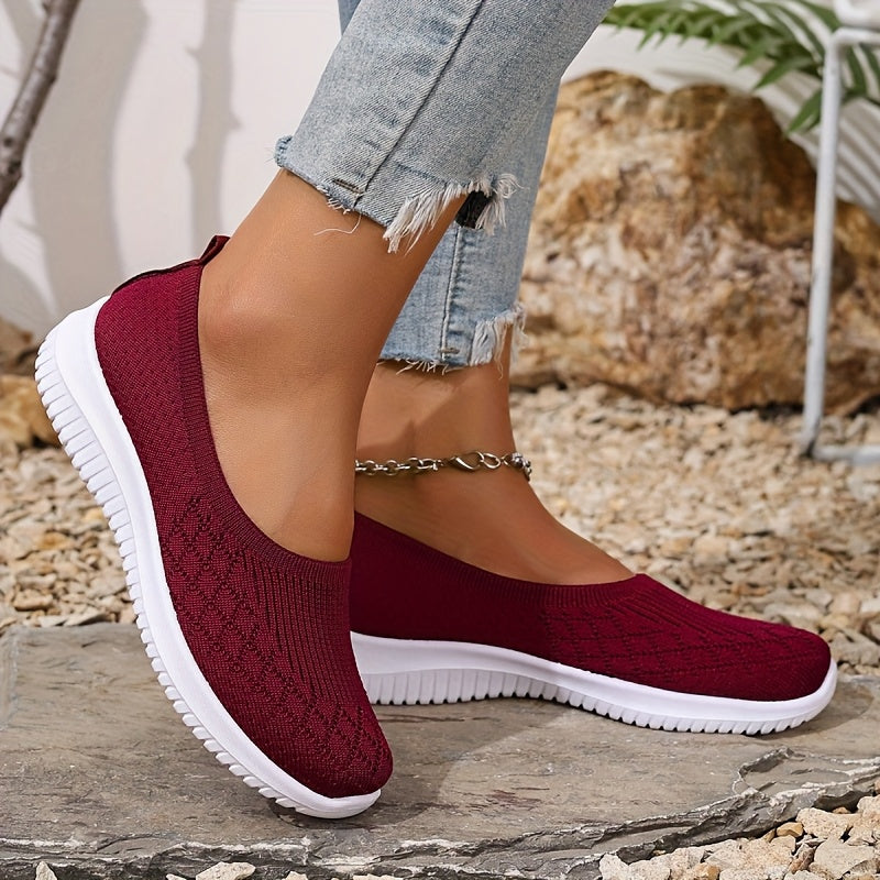 Women’s Knit Slip-On Walking Shoes