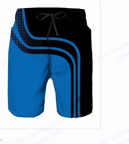 Men's Graphic Drawstring Swim Shorts