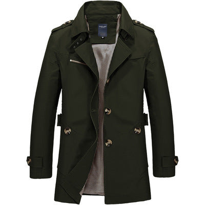 Men’s Mid-Length Trench Coat