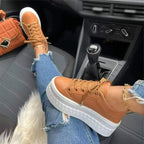 Women's Platform Lace Up Sneakers