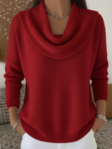 Women's Cowl Neck Knit Sweater