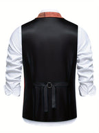 Men’s Formal Patchwork Vest