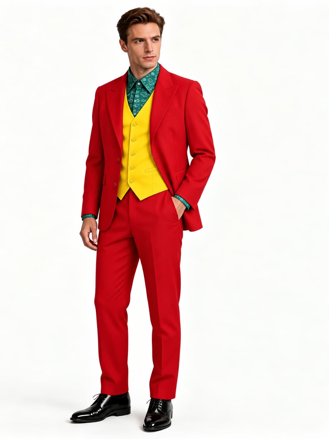 Men’s Halloween Joker Costume Suit