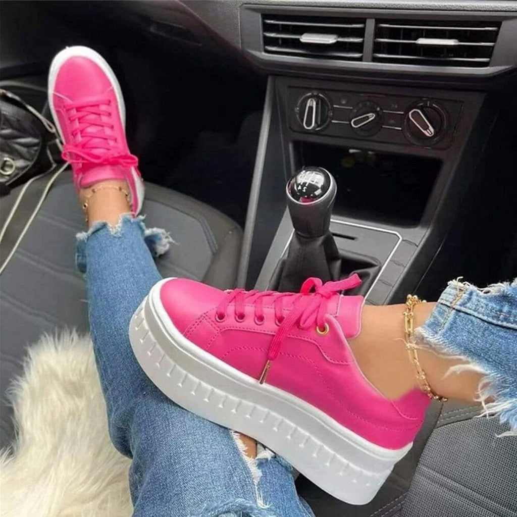 Women's Platform Lace Up Sneakers