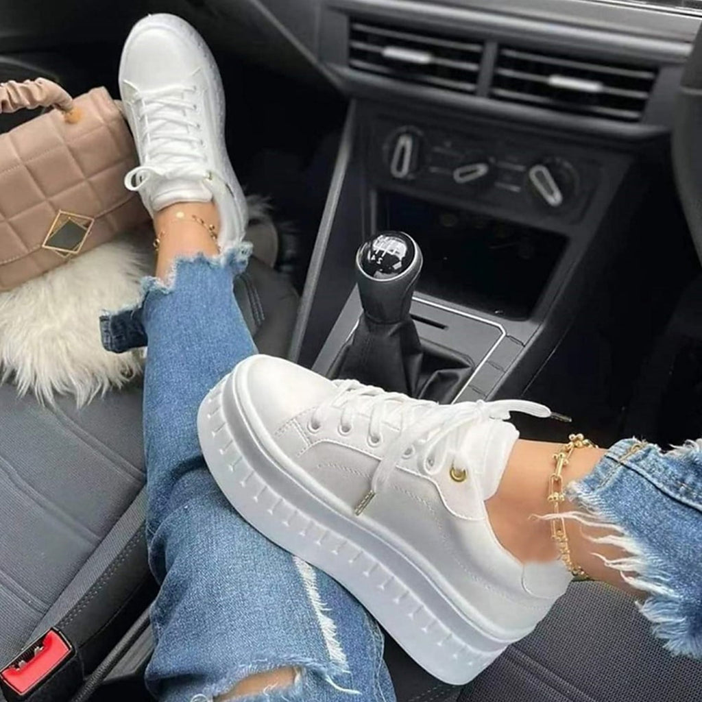 Women's Platform Lace Up Sneakers
