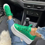 Women's Platform Lace Up Sneakers