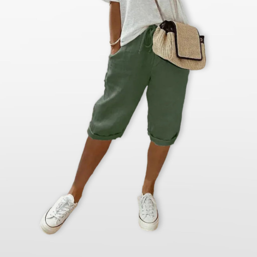 Women’s Drawstring Pants Loose Fit Cropped