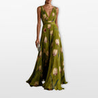 Women’s Floral Maxi Dress Sleeveless Evening
