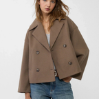 Women’s Cropped Double-Breasted Blazer